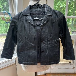 small black wilsons leather jacket